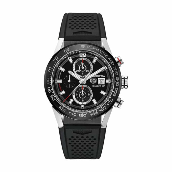 TAG Heuer Carrera Chronograph CBN2A1B.BA0643 “Black Rubber” Deluxe Copy Quality